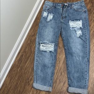 TOBI distressed boyfriend jeans